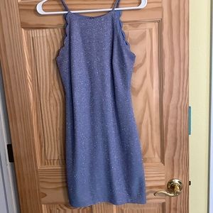 Sparkly blue fitting dress